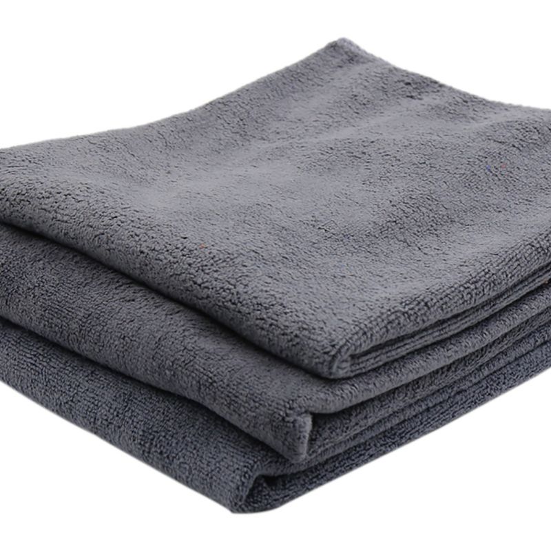 Unique Bargains 400GSM Microfiber Car Cleaning Towels Drying Washing Cloth Gray 15.7"x15.7" 3Pcs, 5 of 7