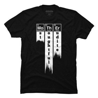 Men's Design By Humans Mother Most Thoughtful Erudite Periodic Table By Yernar T-Shirt