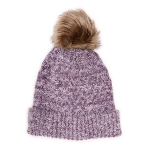 MUK LUKS Women's Chenille Eyelash Mix Hat - 1 of 2
