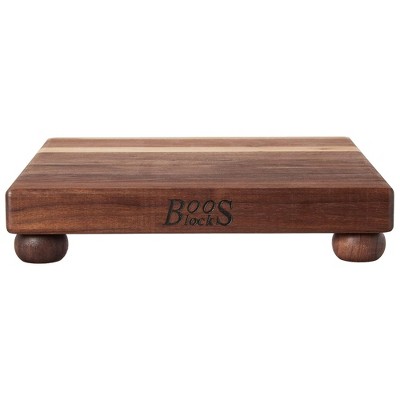 John Boos Boos Block B Series Square Wood Cutting Board With Feet, 1.5 ...