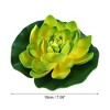 Unique Bargains Artificial Lotus Flower for Garden Ponds Pool Decoration 6 Pcs - 4 of 4