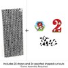 Big Dot of Happiness 2nd Birthday Farm Animals - Paper Straw Decor - Barnyard Second Birthday Party Striped Decorative Straws - Set of 24 - 3 of 4