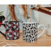 Silver Buffalo Disney Mickey and Minnie Classic Allover Faces Ceramic Mugs | Set of 2 - 3 of 4