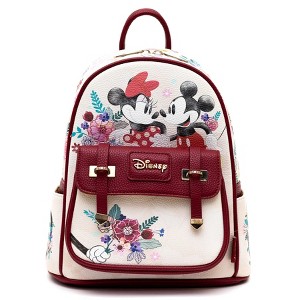 Mickey and Minnie Mouse WondaPop 11" Vegan Leather Fashion Mini Backpack - 1 of 4