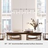 Xidane 42.25" 5-Light Linear Chandelier Brushed Nickel Finish - Elegant Metal Ceiling Light for Indoor Spaces - 2 of 4