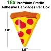 Gamago Pizza Bandages | Set of 18 Individually Wrapped Self Adhesive Bandages - 2 of 3