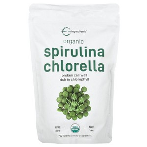 Micro Ingredients Organic Spirulina Chlorella, 720 Tablets - 1 of 2