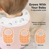 KeaBabies 8pk Organic Baby Bibs for Boy, Baby Drool Bib for Baby Boys and Girls, Newborn Teething Bibs - 4 of 4