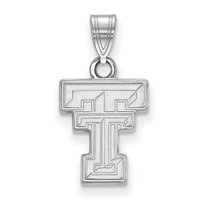 Black Bow Jewelry Sterling Silver Texas Tech Red Raiders NCAA Small Pendant - 1 of 3