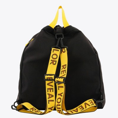 JWorld Mod Drawstring 18" Backpack - Black/Yellow — фото 2