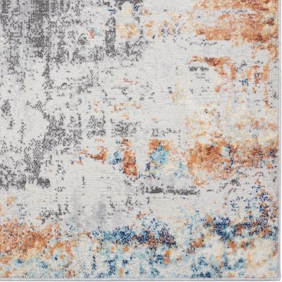 Luxe Weavers Multi Abstract Stain-Resistant Area Rug 2x3