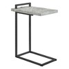 Gunmetal C-Table with USB Charging Port, Modern Design for Living Room or Seating Area - 2 of 4