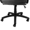 Elama High Back Adjustable Faux Leather and Fabric Office Chair in Dark Gray and Light Gray - 3 of 4