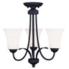Livex Lighting Ridgedale 3 - Light Flush Mount in  Black - 2 of 4