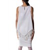 Women's Silver Trim Fringe Top - Reveuse - 3 of 3