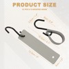 Unique Bargains PU Leather Camping Kitchen Bathroom Multi-Purpose Utility S Hooks - 2 of 4