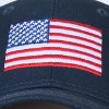 Solaris American Flag Embroidered Sun Cap, Team USA Patriotic Sports Baseball Hats for Men Women - image 3 of 4