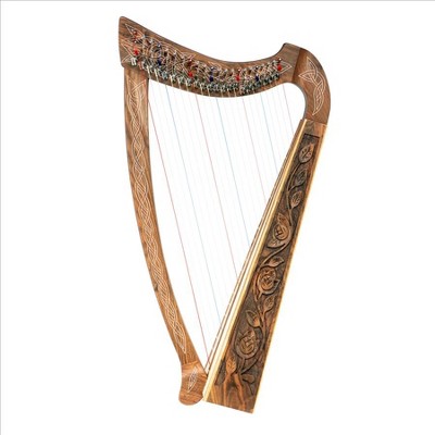 Design Toscano Celtic Walnut Heather Harp : Target