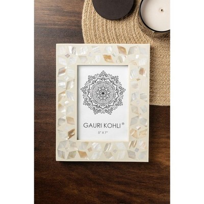Ivory Mother of Pearl 5x7 Picture Frame