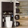 Over The Toilet Storage Cabinet with Adjustable Shelves, Toilet Paper Holder & Towel Rack - 4 of 4