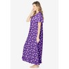 Dreams & Co. Plus Size Petite Long Floral Print Cotton Gown - 4 of 4