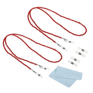Unique Bargains Adjustable Eyeglass Straps for Reading Blue Light Glasses 2 Pcs - 1 of 4