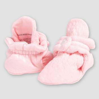 Burt's Bees Baby® Baby Girls' Quilted Bee Organic Cotton Booties - Pink 