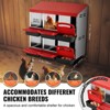 VEVOR Chicken Nest Box, 6-Compartment, 30 to 45 in Stable & Corrosion-Resistant Metal Nesting Boxes with Inclined Nesting Boxes, Bottom Holes - 3 of 4