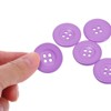 Unique Bargains Resin Snap Fastener Round Flat 4-Hole Sewing Buttons 10 Pcs - 4 of 4