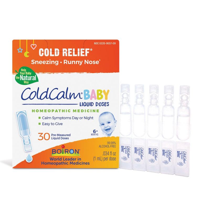 Boiron ColdCalm Baby Homeopathic Medicine For Cold Relief  -  30 Doses Liquid, 1 of 5
