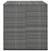 vidaXL Cushion Box Grey PE Rattan, Powder-Coated Steel Large Cushion Box - 2 of 2