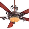 68" Minka Aire Rustic Vintage Indoor Ceiling Fan with LED Light Remote Control Sterling Walnut for Living Room Kitchen Bedroom - image 3 of 4