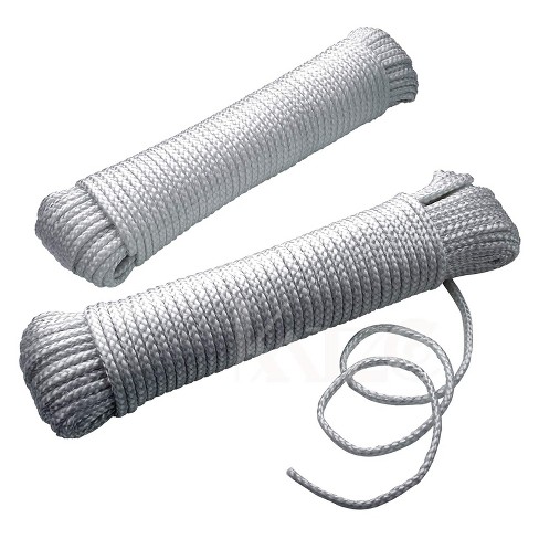 Katzco Nylon Twisted Braided Rope - 2 Pack White