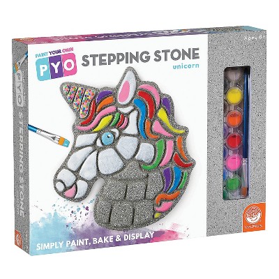 Colorful Unicorn Mosaic Cement Stepping Stone Kit