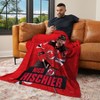 NHL New Jersey Devils Nico Hischier Player Silk Touch Throw Blanket 50x60 Inches - 2 of 4