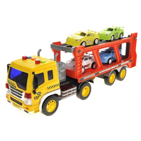 Super Transport Truck Carrier Toy Plastic Transporter/Case Mini Cars Mini Semi 