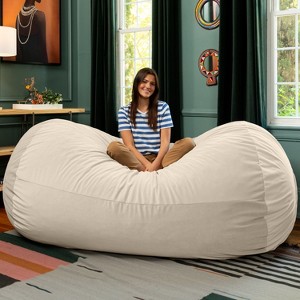 Jaxx Grand Lounger 7 Foot Bean Bag Sofa -Lush Velvet - 1 of 4