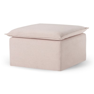 Maven Lane Claude Contemporary Ottoman in Fabric Upholstery