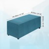 Unique Bargains Polyester Rectangular Stretchy Elastic Stool Cover - 2 of 4