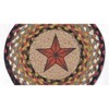 Earth Rugs Rustic Farmhouse Round Trivet – Barn Star Printed 10"x10" - 2 of 3