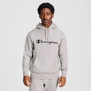 Champion Adult Sizing Iconic Embroidered Hoodie - Light Gray