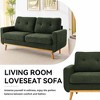 QingMoon Mid-Century Loveseat Sofa, 67.7" 2-Seat Upholstered Couch with Wooden Legs and Tufted Back for Living Room and Office - 2 of 4