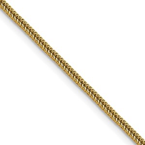 Chisel Stainless Steel Polished Yellow IP-plated 1.5mm 18" Square Wheat Chain Necklace - 1 of 4