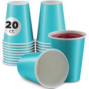 SparkSettings Disposable Paper Cups 9oz, 20 Pack - 1 of 4
