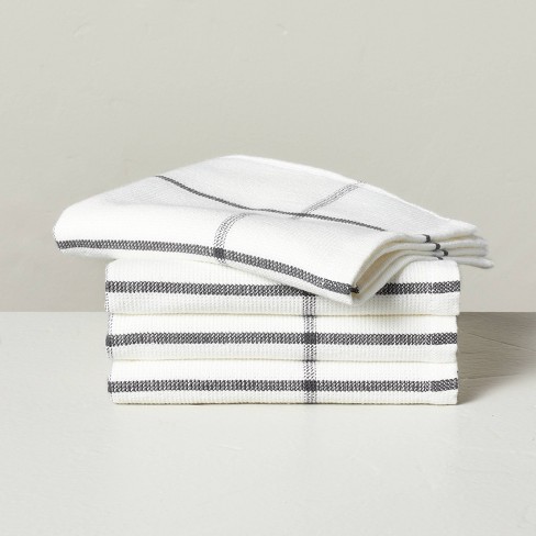 Textured Terry Alloy Grey Organic Cotton Dish Towels, Set of 2 +