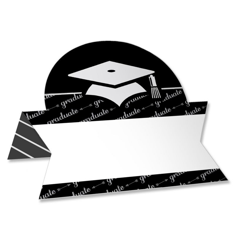 Big Dot of Happiness Graduation Cheers - Graduation Party Tent Buffet Card - Table Setting Name Place Cards - Set of 24, 1 of 9
