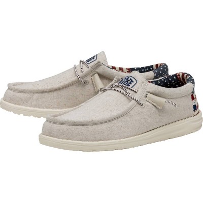 HEYDUDE Men Wally Patriotic, 4th of July Patriotic Shoes , Off White Patriotic, 5 — фото 2
