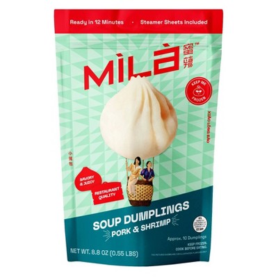 MiLa Frozen Soup Dumpling - Pork & Shrimp - 8.8oz/10ct