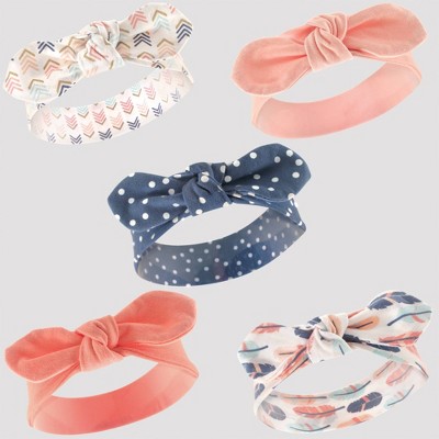 Hudson Baby 5pk Knotted Headbands - One 