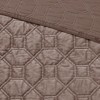 Gulches Full/Queen 3 Piece Velvet Quilt Set Taupe - 4 of 4